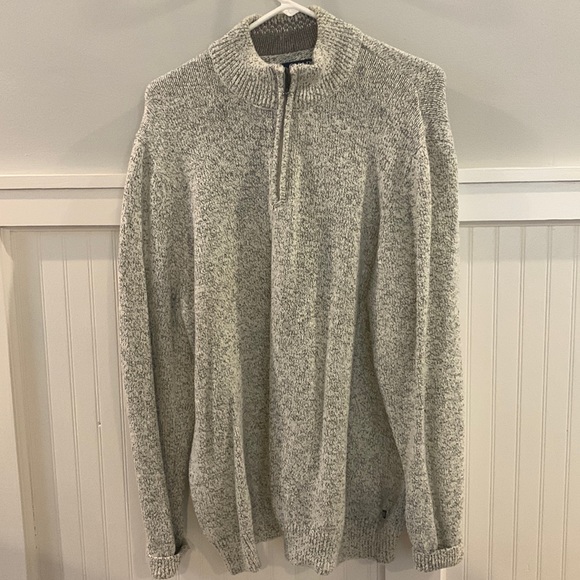 Chaps 1/4 Zip Mens Sweater Size XL gray - Picture 1 of 5